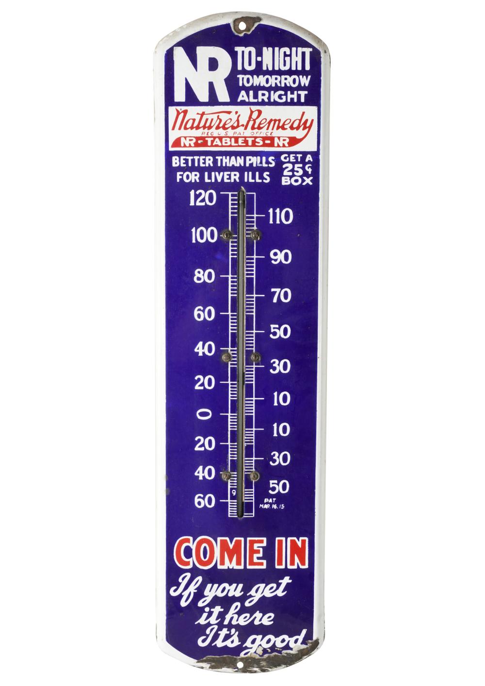 NATURES REMEDY THERMOMETER