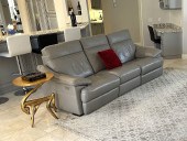 NATUZZI LEATHER SOFA: Natuzzi