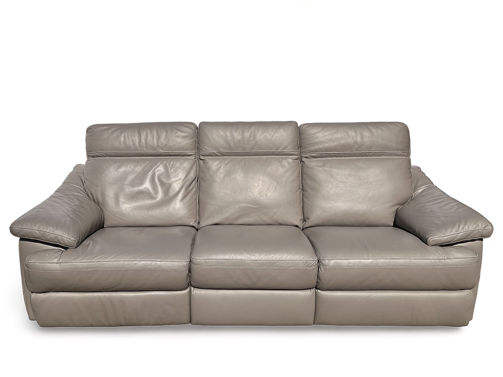 NATUZZI LEATHER SOFA: Natuzzi