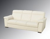 NATUZZI WHITE LEATHER SOFA: It