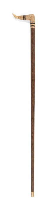 "NAUGHTY NELLIE" CANE 19TH CEN