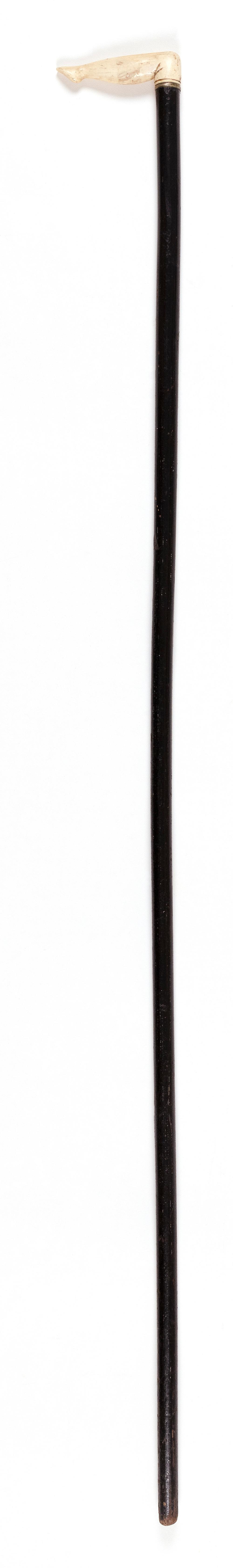 "NAUGHTY NELLIE" IVORY-HANDLED CANE