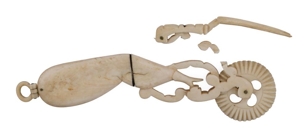 "NAUGHTY NELLIE" WHALE IVORY PIE