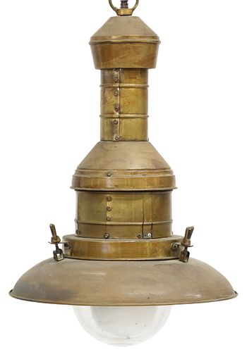 NAUTICAL BRASS &AMP; MOLDED GLASS