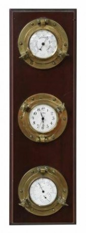 NAUTICAL BRASS PORTHOLE BAROME