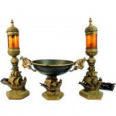 NAUTICAL GARNITURE SETVintage