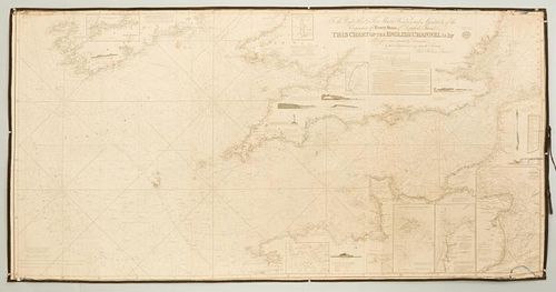 NAUTICAL MAP ENGLISH CHANNEL,
