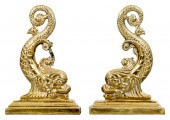 NAUTICAL MOTIF BRASS DOLPHIN C