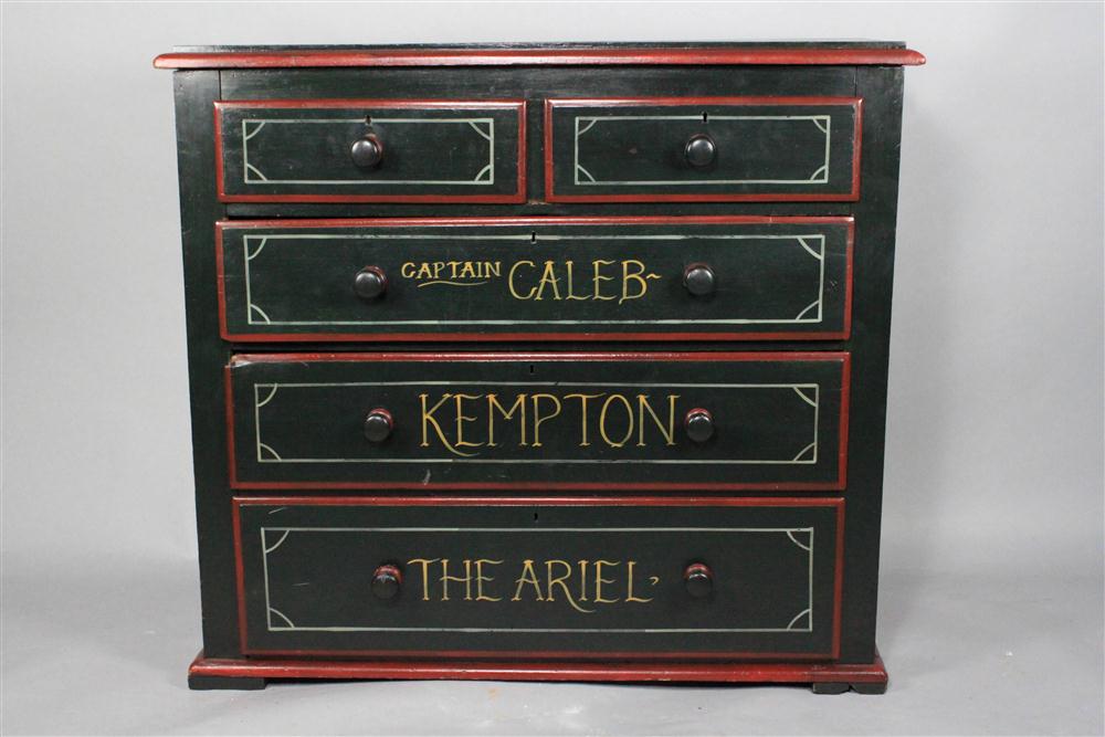 NAUTICAL PAINTED ''CAPTAIN CALEB
