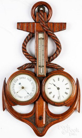 NAUTICAL THEME CARVED ANCHOR W