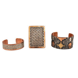 Navajo and Kewa Mixed Metal Cuff