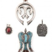Navajo and Kewa Silver Pendant