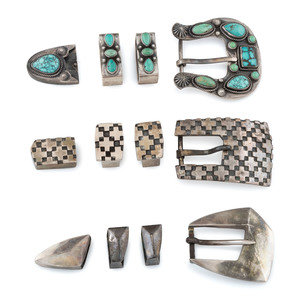 Navajo and Yaqui Silver Ranger Sets