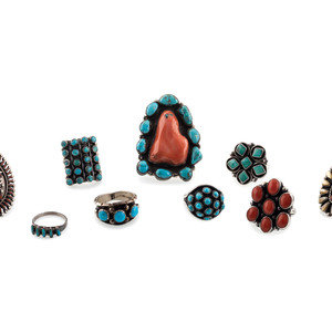 Navajo and Zuni Cluster Rings