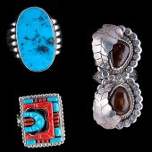 Navajo and Zuni Signed Rings l