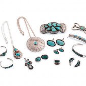 Navajo and Zuni Silver and Tur