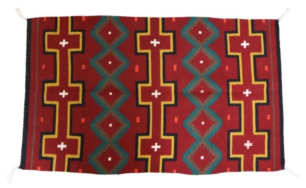 NAVAJO BLANKET REVIVAL STYLE RUG,