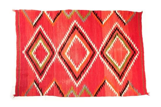 NAVAJO BLANKET.  Southwestern  late