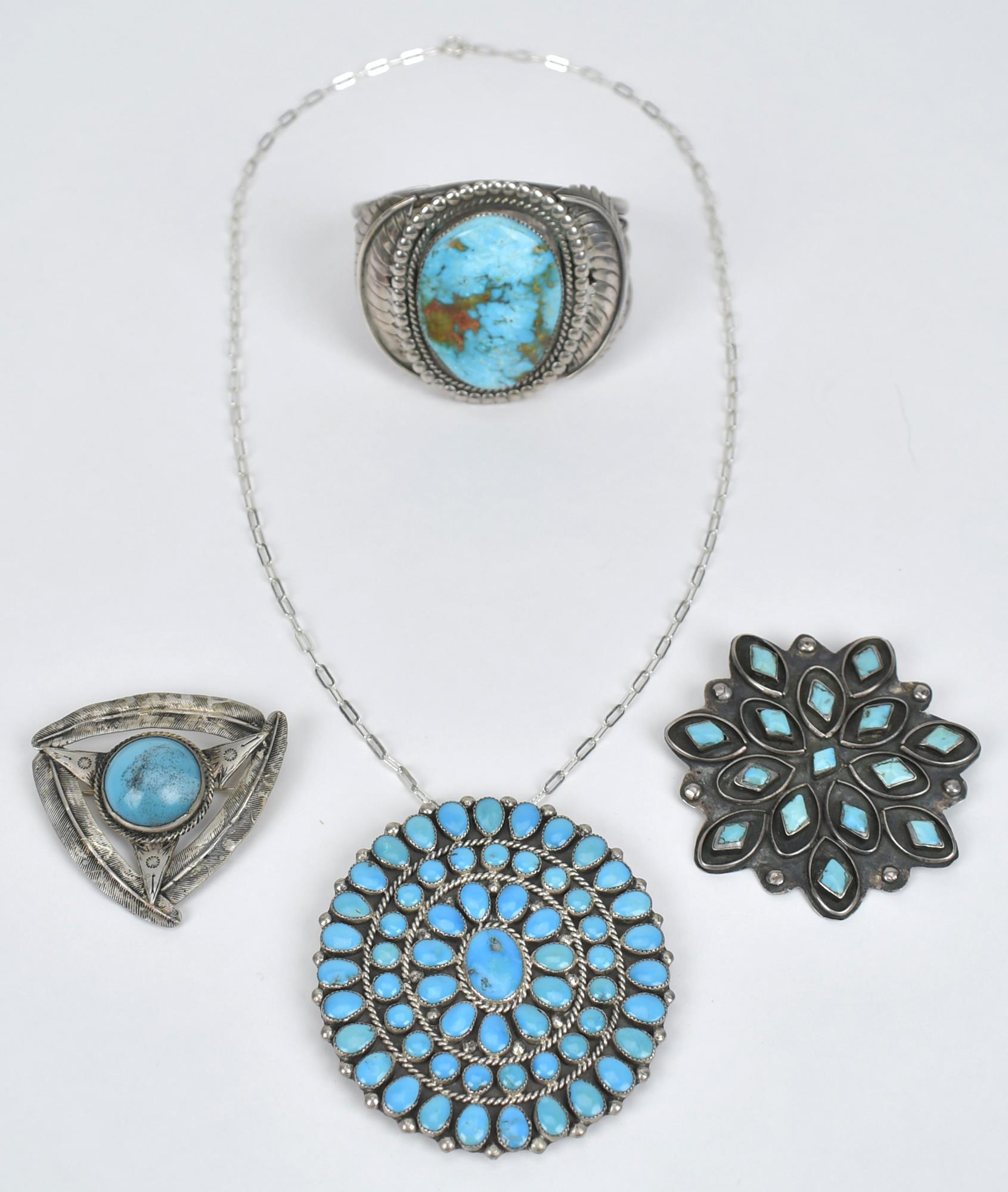 NAVAJO BRACELET AND THREE