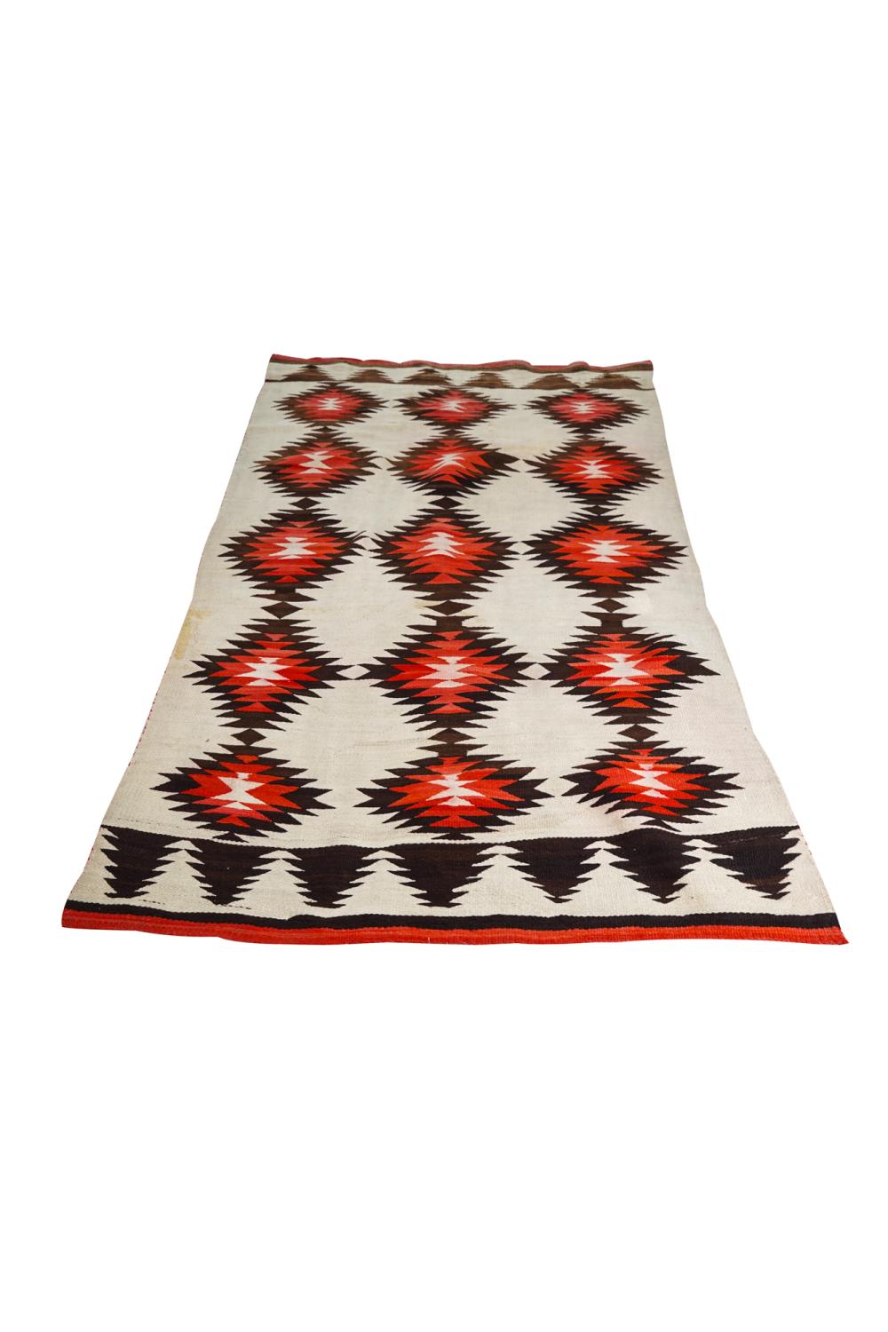 NAVAJO BROWN, RED & CREAM WOOL