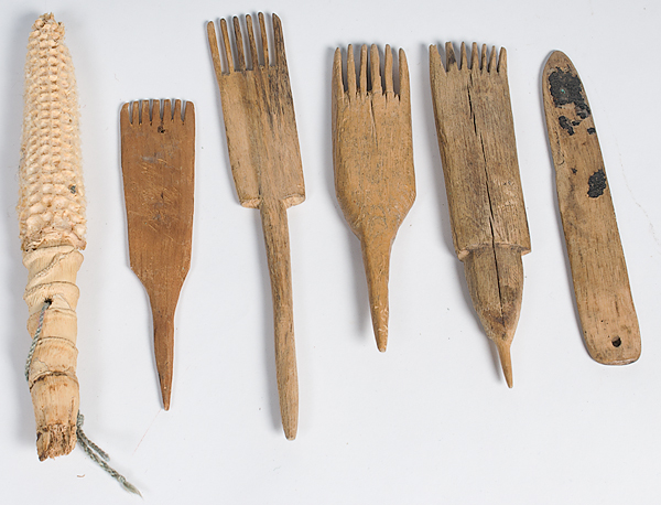 Navajo Carved Wooden Weaving