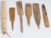 Navajo Carved Wooden Weaving C