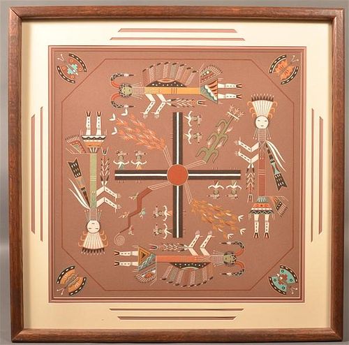 NAVAJO CEREMONIAL YEI DANCER SAND