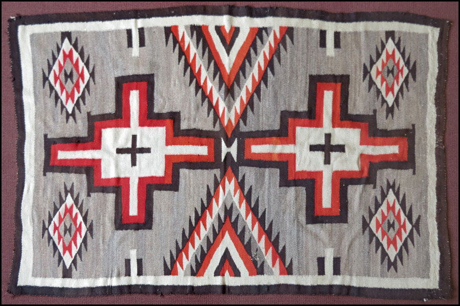 NAVAJO CHIEF'S BLANKET. Circa