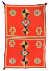 NAVAJO CHILD''S WEARING BLANKE