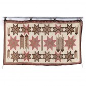 NAVAJO DOUBLE SADDLE BLANKET P
