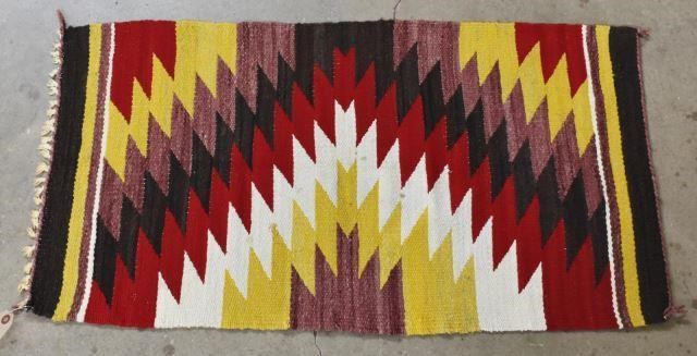 NAVAJO GALLUP THROW RUG, 3'0" X
