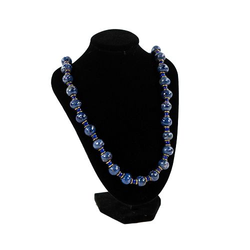 NAVAJO HAND PAINTED LAPIS LAZULI
