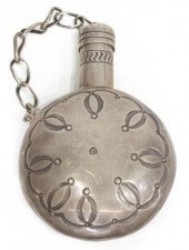 NAVAJO HAND WORKED SILVER TOBA