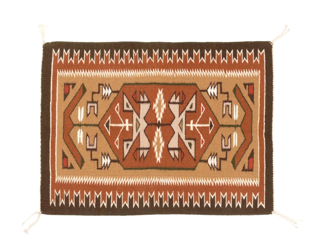 NAVAJO HAND WOVEN TWO GREY HILLS