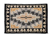 NAVAJO HAND WOVEN TWO GREY HIL