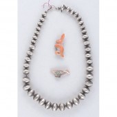 Navajo Hand-Wrought Silver Bea