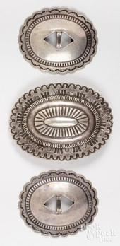 NAVAJO INDIAN BELT BUCKLE AND