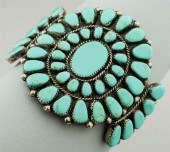 NAVAJO INDIAN SILVER AND TURQU