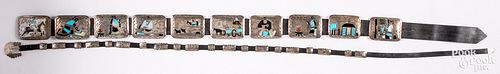 NAVAJO INDIAN STORYTELLER INLAID