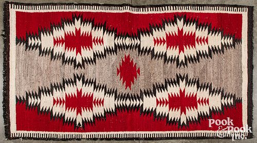 NAVAJO INDIAN WOVEN RUG TEXTILE,