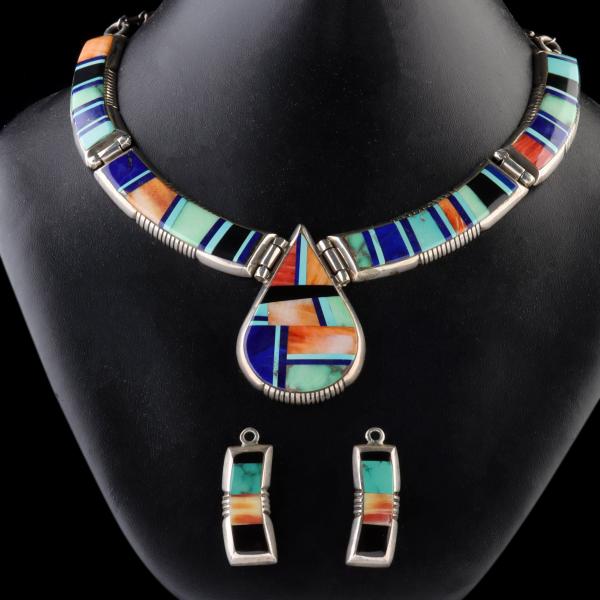 NAVAJO INLAID STERLING JEWELRY