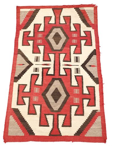 NAVAJO KLAGETOH TRADING POST RUG C.