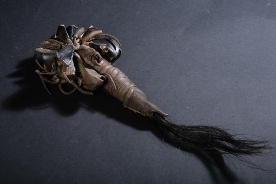 NAVAJO MEDICINE MAN RATTLE.