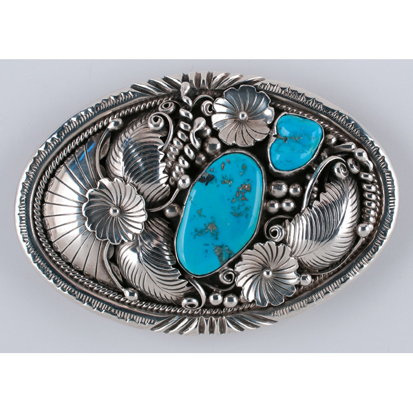 Navajo Morty Johnson Belt Buckle