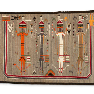 Navajo Mountainway Yei Weaving /
