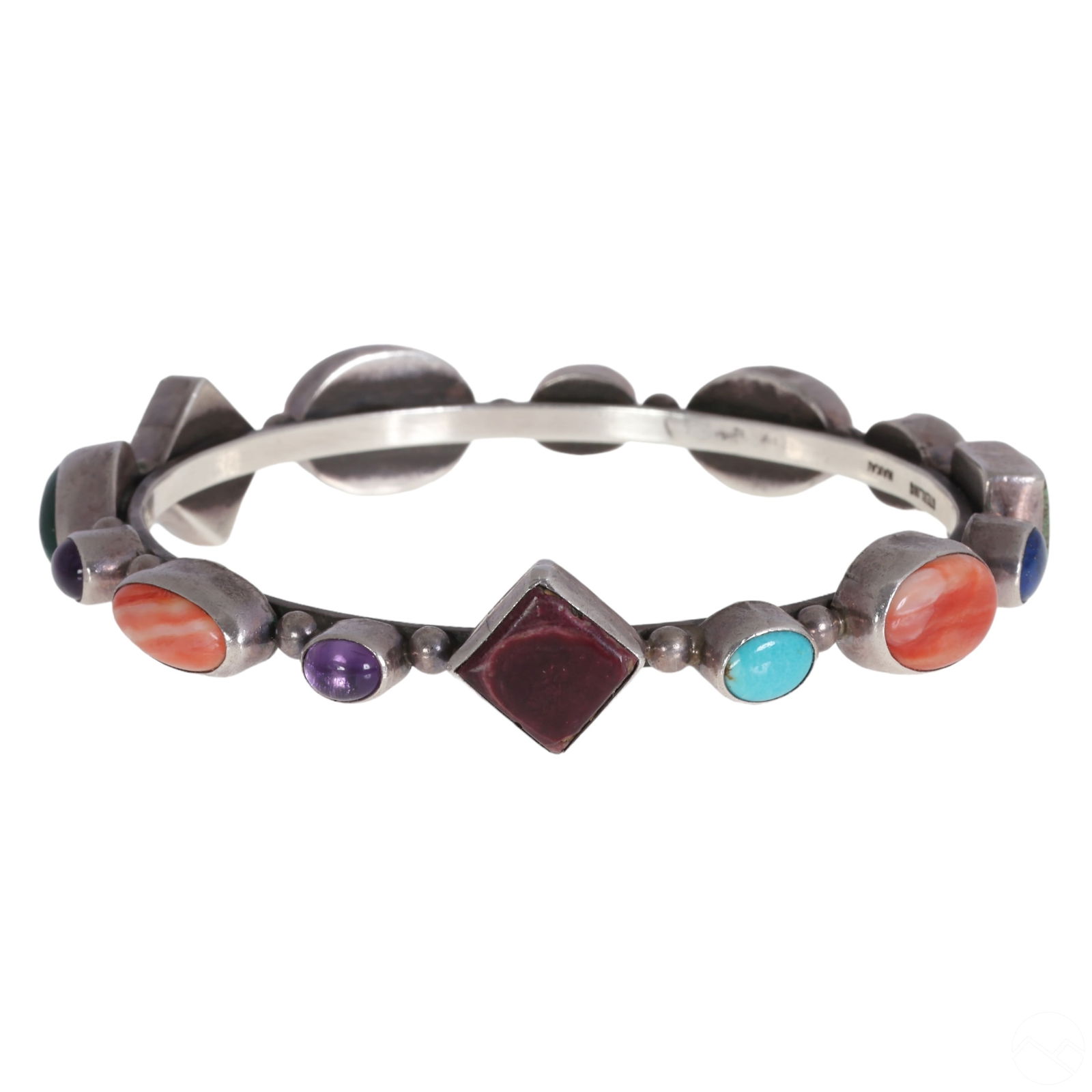 NAVAJO NAKAI STERLING MULTI STONE