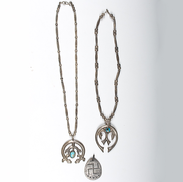 Navajo Necklaces with Tufa-Cast