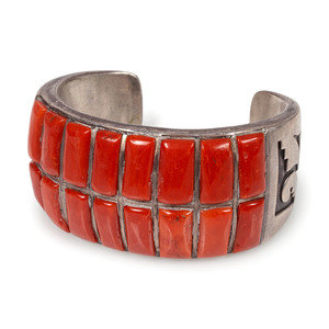 Navajo or Hopi Silver Overlay and