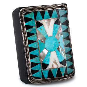 Navajo or Zuni Mosaic Inlay Ketoh