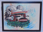 NAVAJO PAINTING, HORNED RAM MA